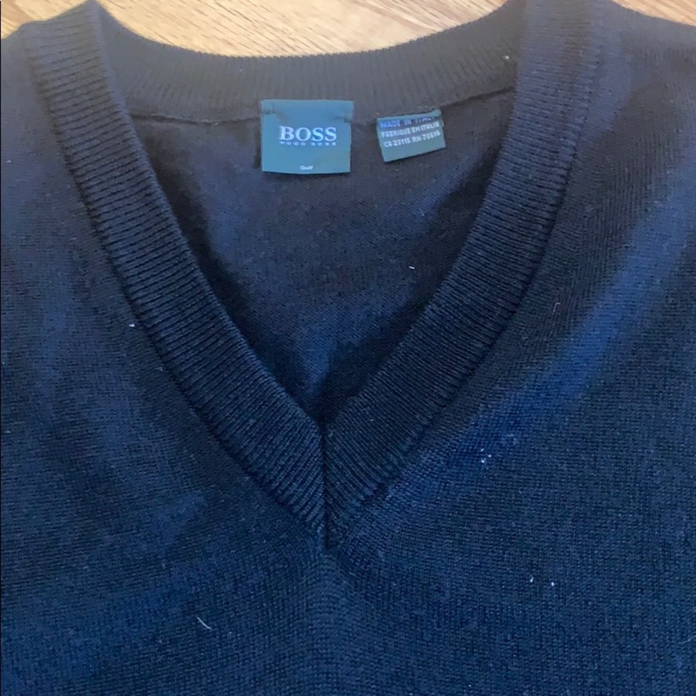 Hugo Boss black sweater vest